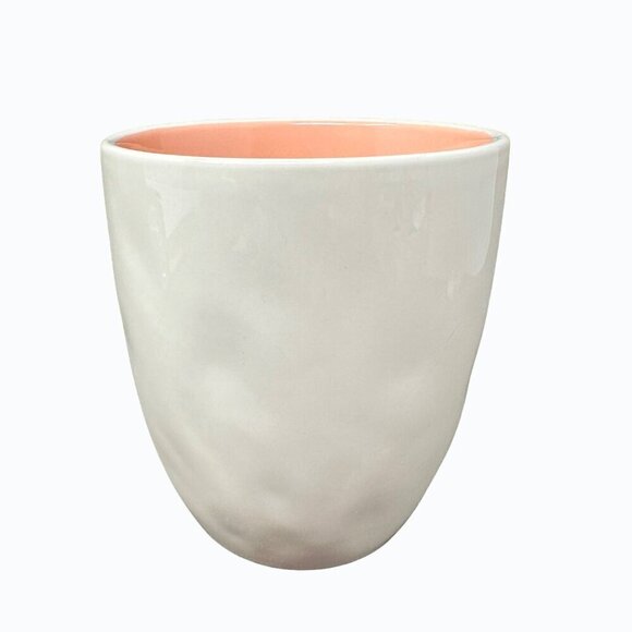 Rae Dunn Birthday Mug Ceramic Large Coffee Cup Magenta  Gift Pink Lining Dimples - Picture 7 of 8